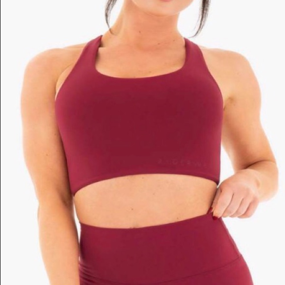 Ryderwear NKD bra berry red size large